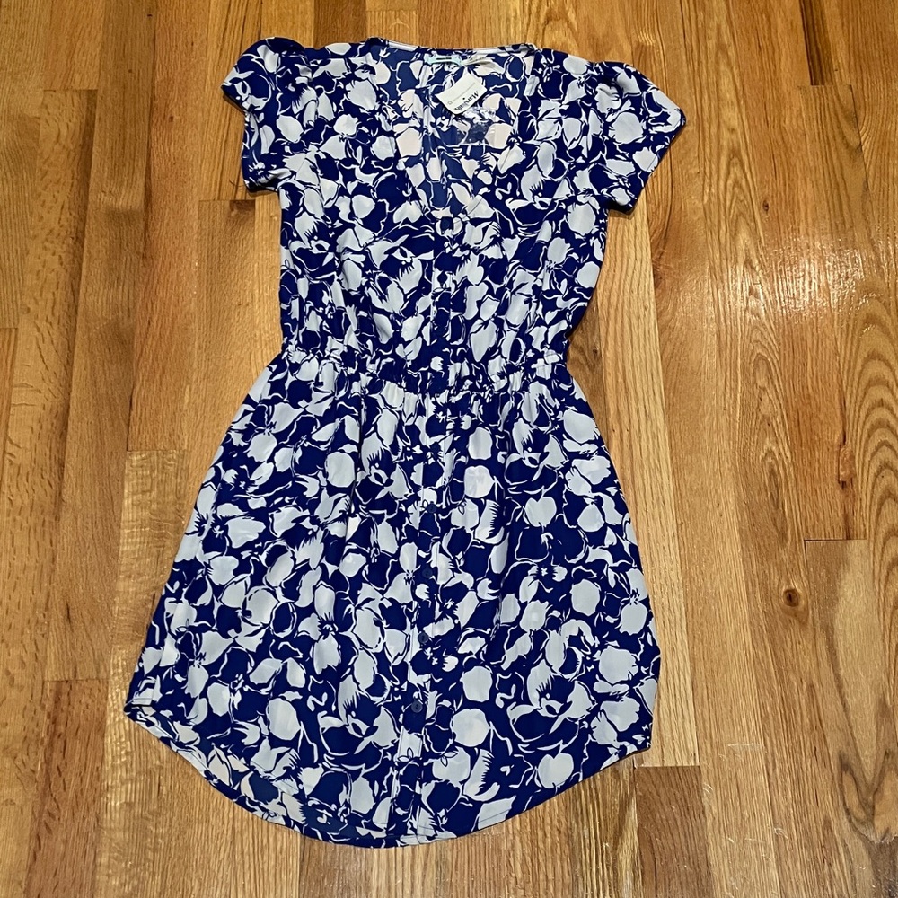 Kimchi Blue Navy and White Floral Mini Dress